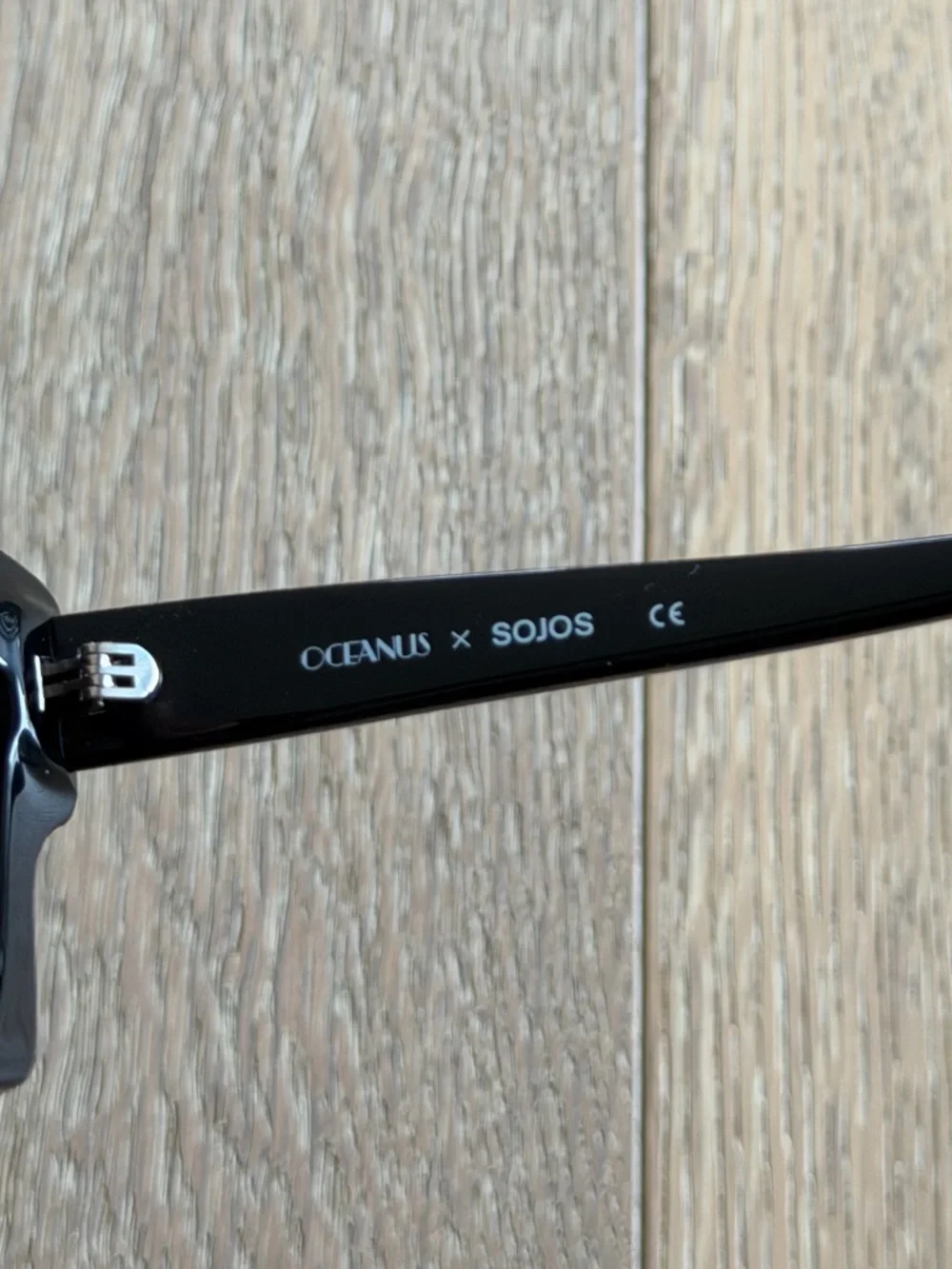 SOJOS x Oceanus Melody Black Sunglasses